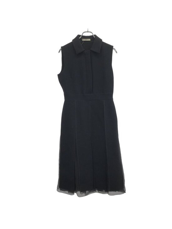 Prada Dresses & Skirts - Prada No-three-boo-ruf Slit Ple-tswan Piece Black 44